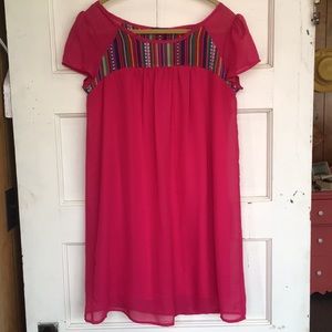 Hot pink swing dress size small